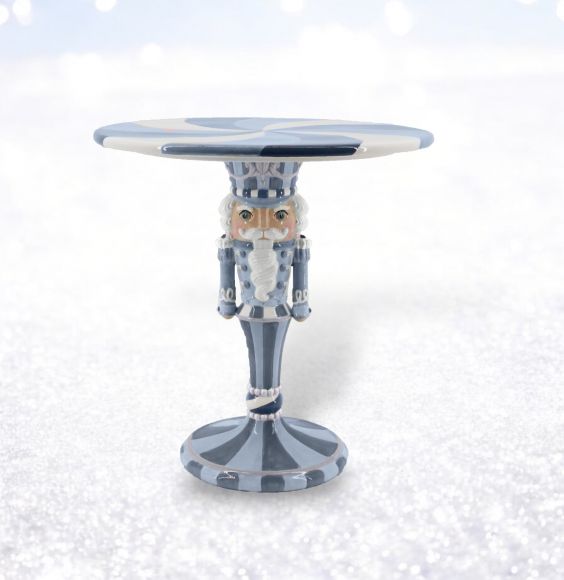 10in Blue Nutcracker Cookie Jar Min/2
